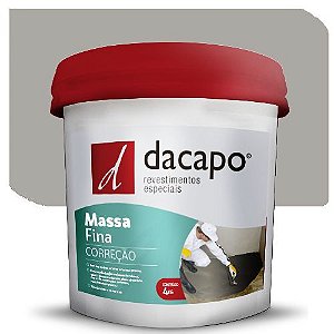 Argamassa Dacapo Correção Fina Cinza 4  Kg