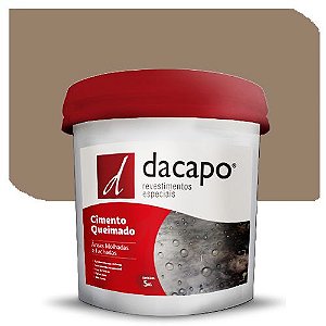 Cimento Queimado Dacapo Para Área Molhada e Fachada Concreto Suave 5 Kg