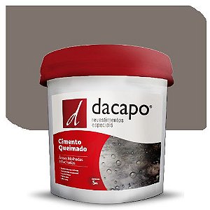 Cimento Queimado Dacapo Para Área Molhada e Fachada Platina 5 Kg