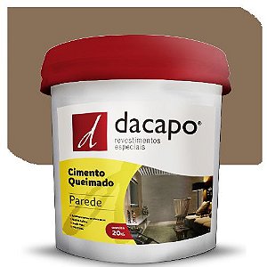 Cimento Queimado Dacapo Para Parede Concreto Suave  25 Kg