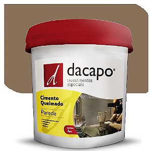 Cimento Queimado Dacapo Para Parede Concreto 5 Kg