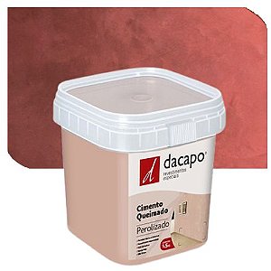Cimento Queimado Dacapo Perolizado Vermelho 1,2 KG