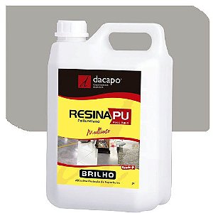 Resina Pu Dacapo Base Agua Brilhante 5 Litros