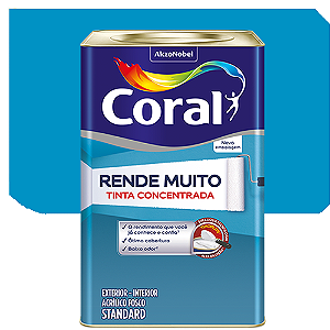 Tinta Acrílica Coral Rende Muito Fosco Oceano 16 Litros