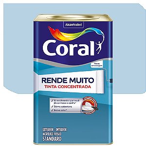 Tinta Acrílica Coral Rende Muito Fosco Azul Sereno 16 Litros