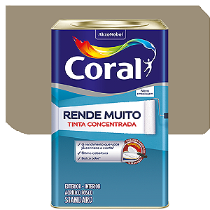 Tinta Acrílica Coral Rende Muito Fosco Concreto 16 Litros