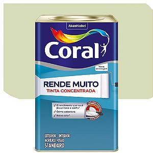 Tinta Acrílica Coral Rende Muito Fosco Capim Limão 16 Litros