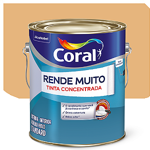 Tinta Acrílica Coral Rende Muito Fosco Cromo Suave 3,2 Litros