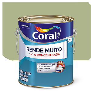 Tinta Acrílica Coral Rende Muito Fosco Verde Kiwi 3,2 Litros