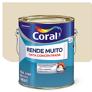 Tinta Acrílica Coral Rende Muito Fosco Palha 3,2 Litros