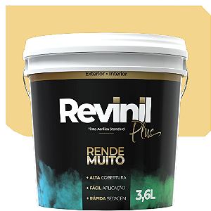 Tinta Acrílica Standard Revinil Rende Muito Marfim 3,6  Litros