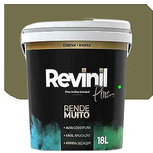 Tinta Acrílica Standard Revinil Rende Muito Concreto 18 Litros