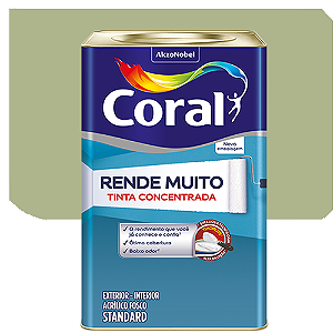 Tinta Acrílica Coral Rende Muito Fosco Verde Kiwi 16 Litros