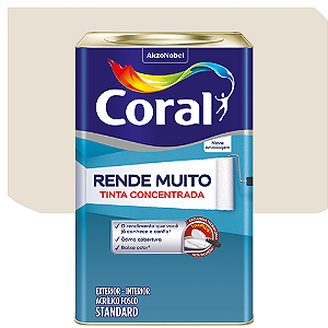 Tinta Acrílica Coral Rende Muito Fosco Areia 16 Litros