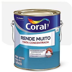 Tinta Acrílica Coral Rende Muito Fosco Branco Gelo 3,2  Litros