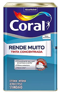 Tinta Acrílica Coral Rende Muito Fosco Palha 16 Litros