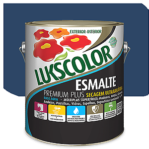 Tinta Esmalte Lukscolor Premium Plus Base Água Acetinado New York 3,2 litros