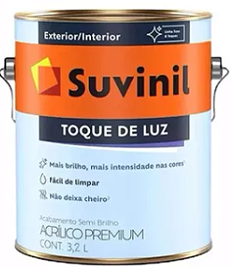 Tinta Suvinil Acrílica Semi Brilho Toque de Luz  3,6 Litros