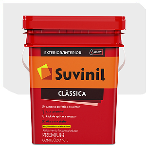 Tinta Látex Suvinil Clássica Fosco Gelo 16 Litros