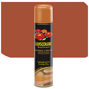 Spray Lukscolor Madeira e Móveis Mogno Fosco 350 ML