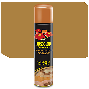 Spray Lukscolor Madeira e Móveis Imbuia Fosco 350 ML