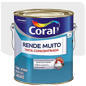 Tinta Acrílica Coral Rende Muito Fosco Branco 3,6 Litros