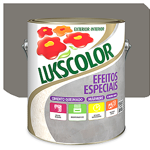 Massa para Efeito Lukscolor Cimento Queimado Escuro 5 KG