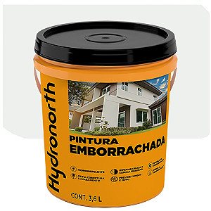 Pintura Emborrachada Hydronorth 3,6 Litros Branco Balde