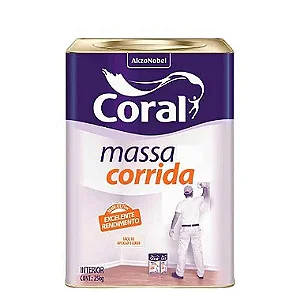 Massa Corrida Coral  Interior 25KG