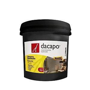 Cimento Queimado Dacapo Para Parede Platina 25 Kg