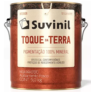 Massa Para Efeito Suvinil Toque Terra Calcita Alaranjada 5Kg