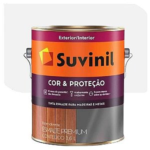 Tinta Esmalte Suvinil Cor & Proteção  Brilhante Branco 3,6 Litros