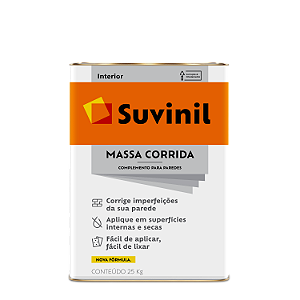 Massa Corrida Suvinil Interior 14,8 Litros/25Kg