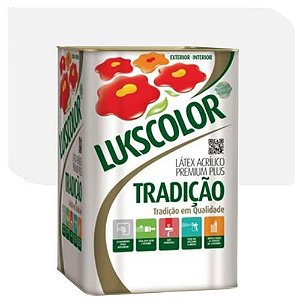 Tinta Látex Acrílica Lukscolor Tradição Fosco Branco 18 Litros