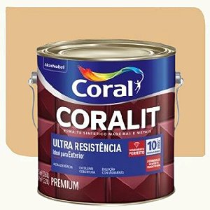 Tinta Esmalte  Coral Coralit Ultra Resistência  Brilhante Creme 3,6 Litros