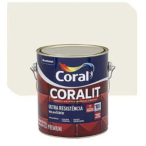 Tinta Esmalte Coral Coralit Ultra Resistência Acetinado Branco 3,6 Litros