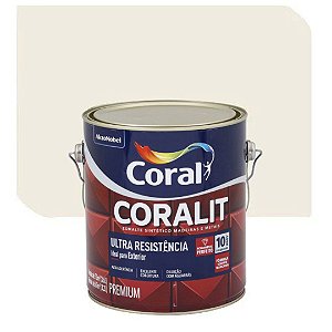 Tinta Esmalte Coral Coralit Ultra Resistência Acetinado Branco 3,6 Litros