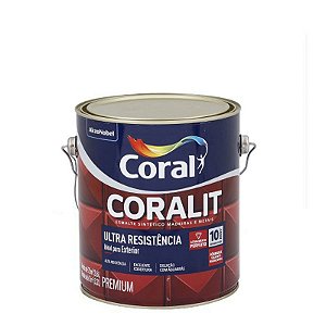 Tinta Esmalte Coral Coralit Ultra Resistência Fosco Branco 3,6 Litros