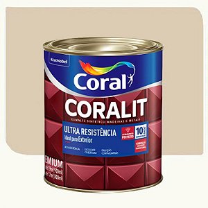 Tinta Esmalte Coral Coralit Ultra Resistência  Brilhante Areia 0,9 Litros