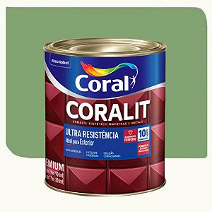 Tinta Esmalte Coral Coralit Ultra Resistência Brilhante Verde Nilo 0,9 Litros