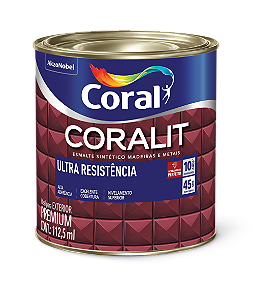 Tinta Esmalte Coral Coralit Ultra Resistência Brilhante Aluminio 1,125 Litros
