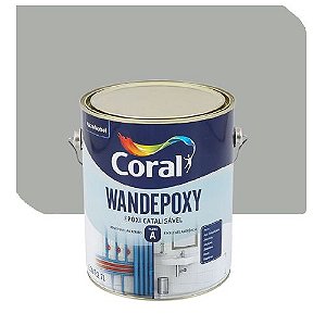 Tinta Esmalte Epoxi Coral Wandepoxy Platina 2,7 Litros