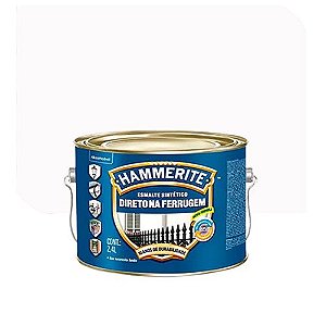 Tinta Esmalte Coral Hammerite Contra Ferrugem Brilhante Branco 2,4 Litros