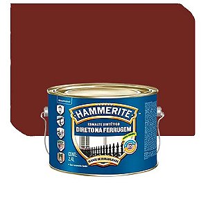 Tinta Esmalte Coral Hammerite Contra Ferrugem Brilhante Marrom 2,4 Litros