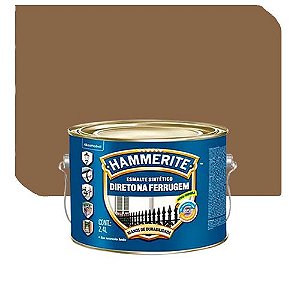 Tinta Esmalte Coral Hammerite Contra Ferrugem Brilhante Ouro 2,4 Litros