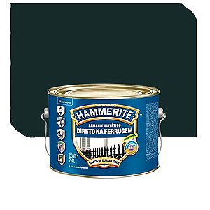 Tinta Esmalte Coral Hammerite Contra Ferrugem Brilhante Preto 2,4 Litros