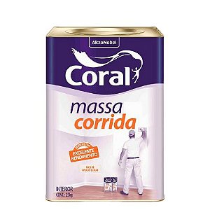 Massa Corrida Coral  Interior 25KG