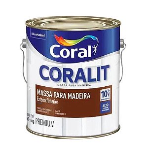 Massa para Madeira Coral Interior/Exterior 3,6 Litros / 6 Kg