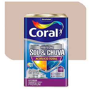 Tinta Acrílica Coral Acrílico Total Sol e Chuva Fosco Bronze Lenda 18 Litros