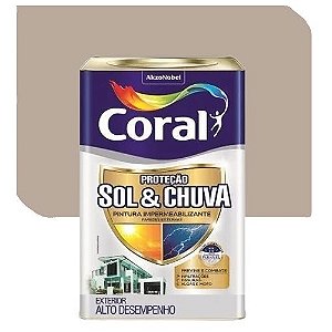 Tinta Impermeabilizante Coral Sol e Chuva Cogumelo Japonês 18 Litros